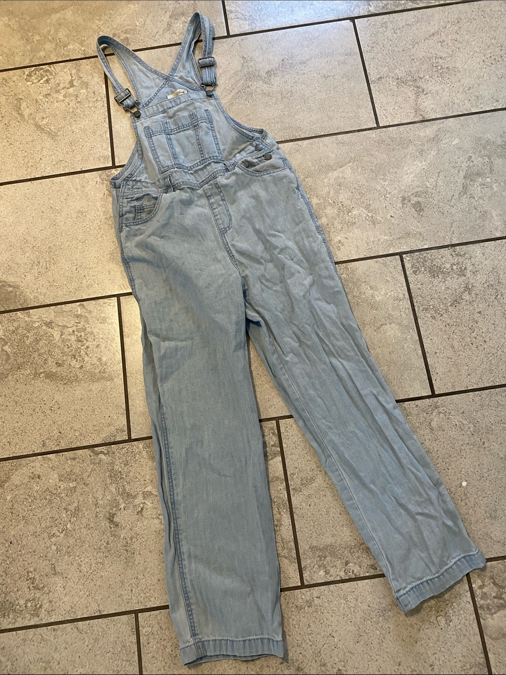 Universal Thread Light Blue Denim Overalls for Women